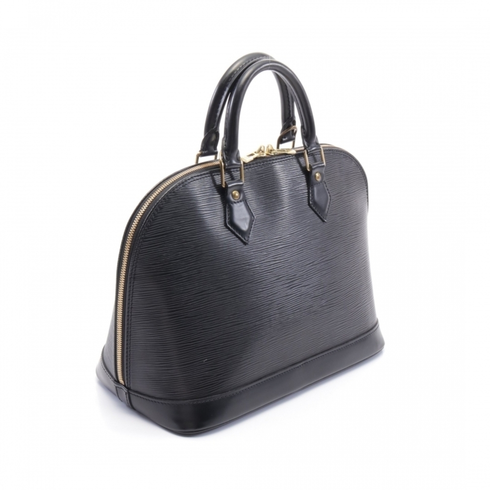 Louis Vuitton Alma Epi Noir Handbag Black